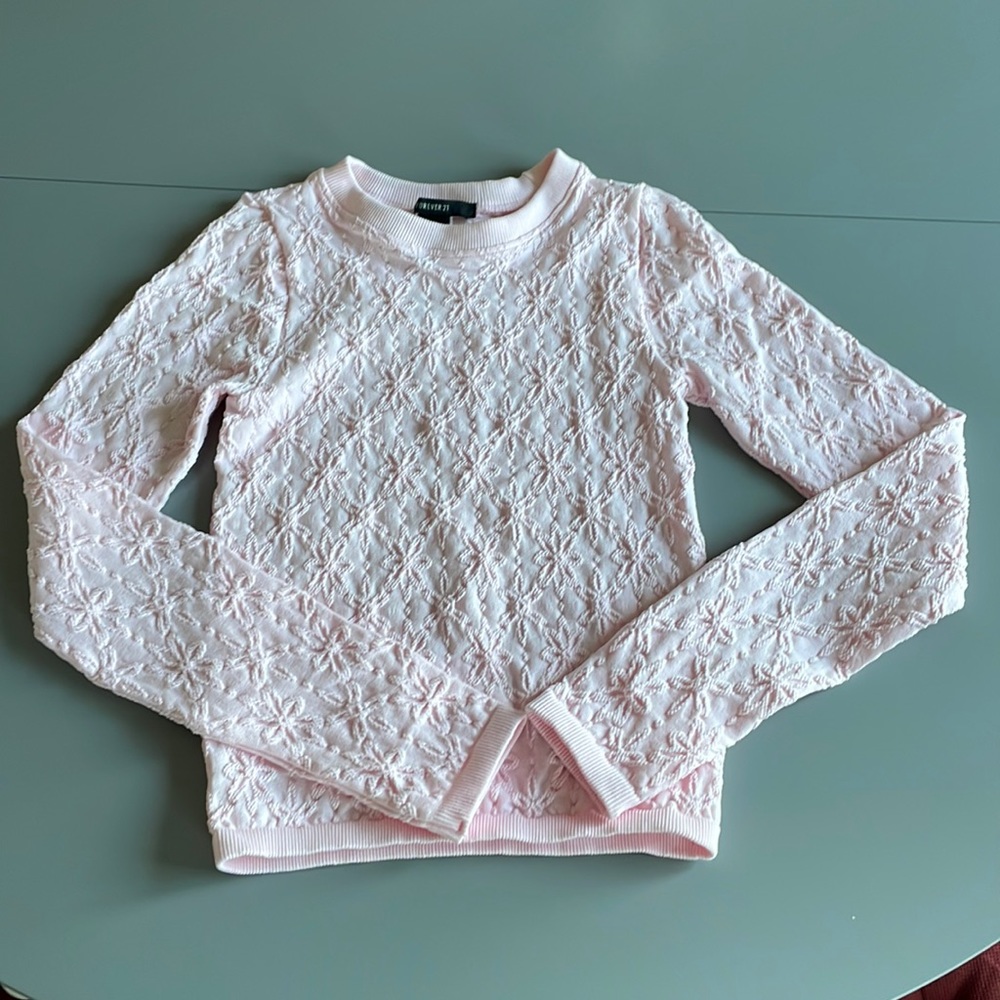NWT Forever 21 Knit Top Pink Size M/L